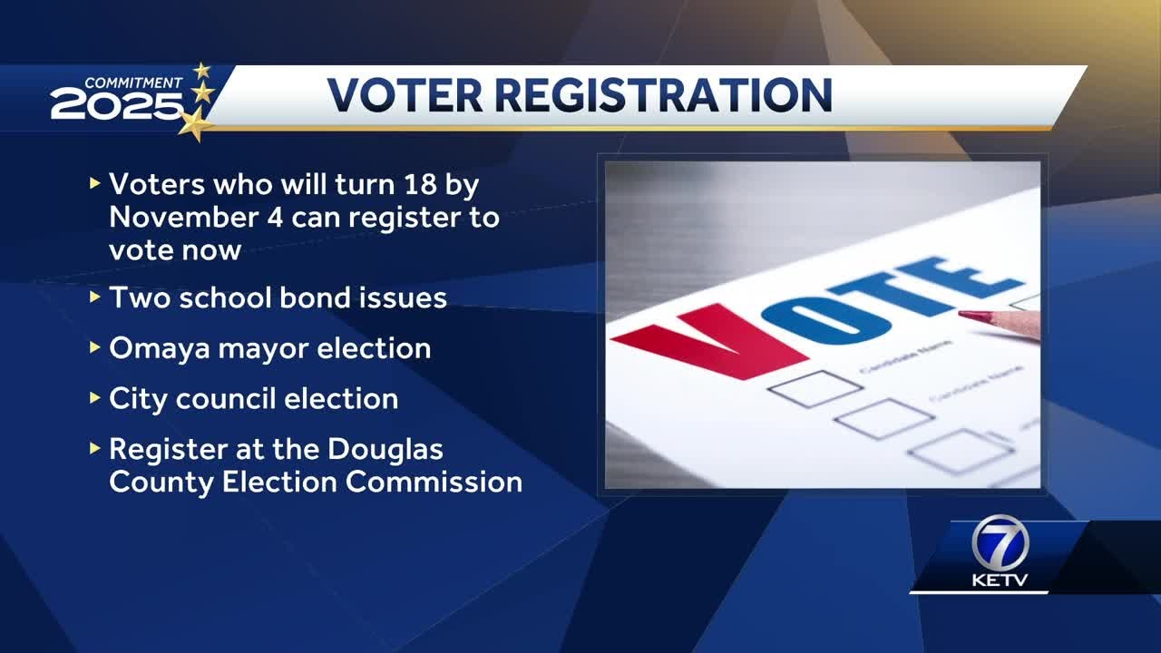 Most 17-year-olds in Douglas County can register to vote now