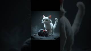 cat and mouse fight together and then both are friends #13million  #catvideos #10million #cute