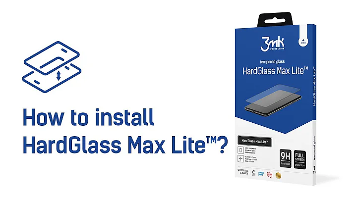 3mk HardGlass Max Lite™ – How to install?