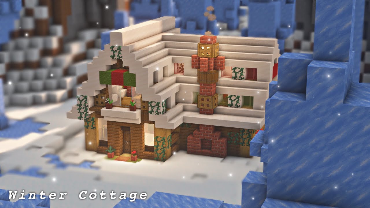 Minecraft How to Build a Winter Cottage YouTube