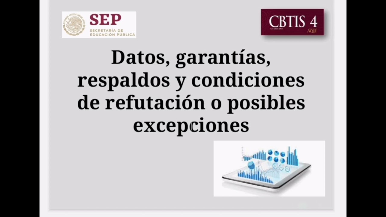 Datos Garantías Respaldos Y Condiciones De Refutación O Posibles Excepciones
