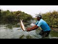 Krishna River 🎣 Fisher Man Catching in BiG ROHU Fishes 2 Days Fishing Best Fishing
