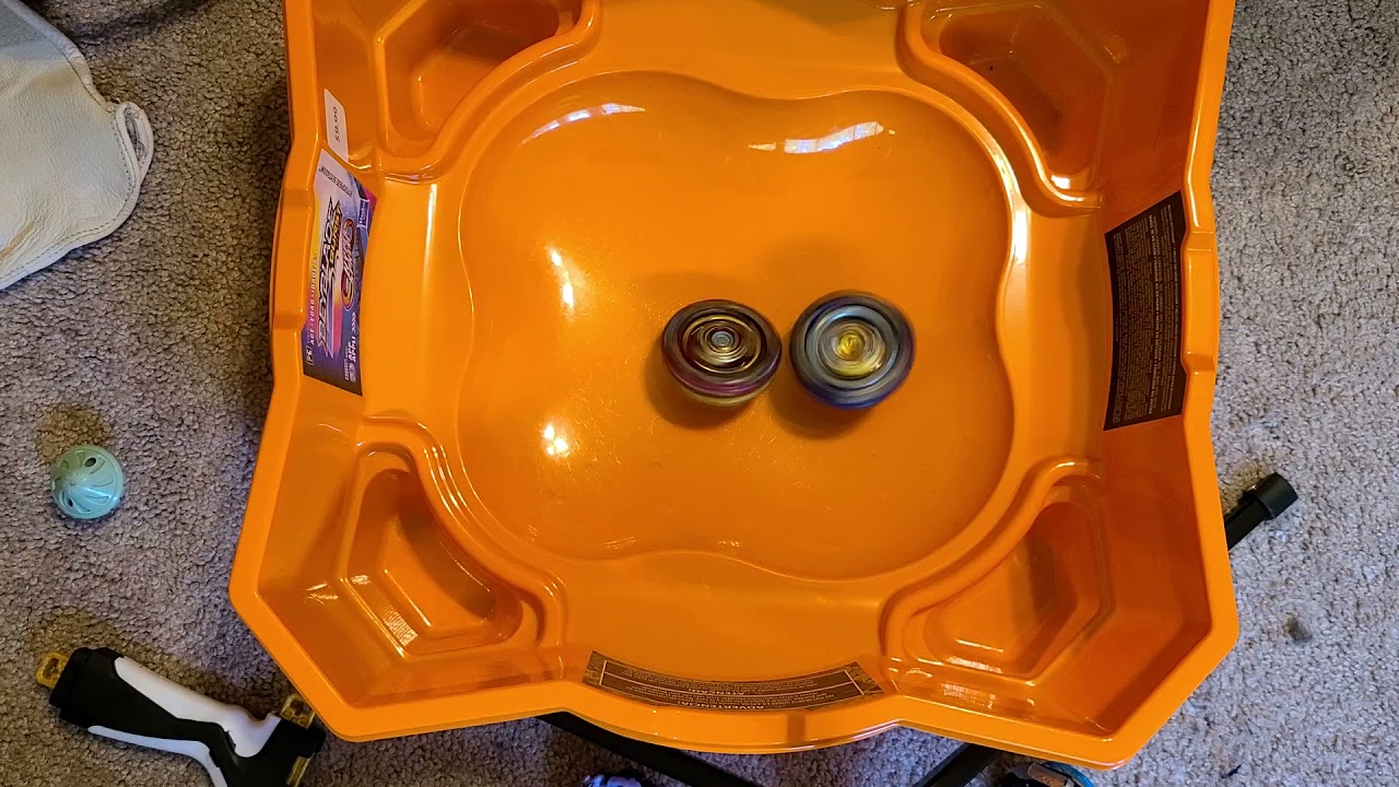 Beyblade Burst Rise Orange Hypersphere Stadium Testing