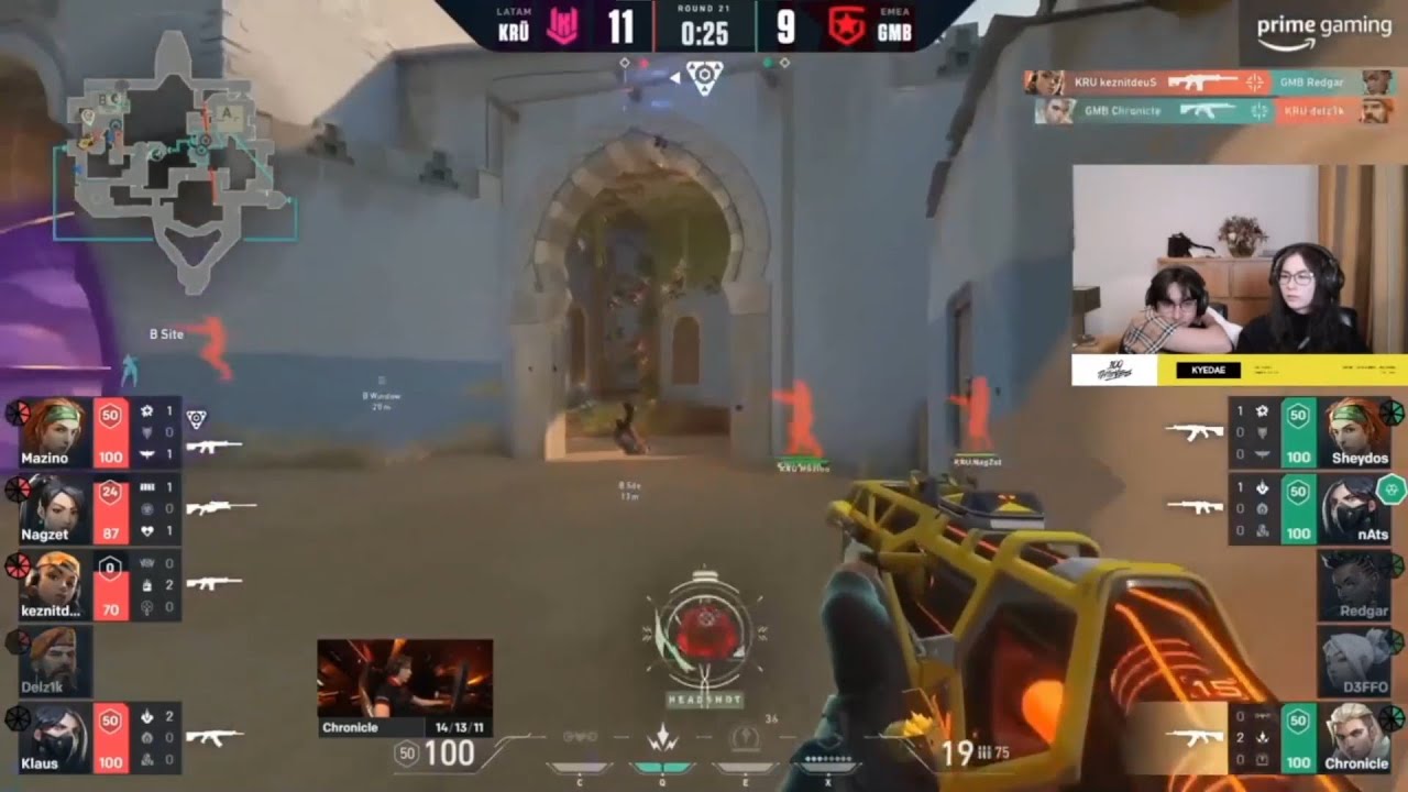 GMB Chronicle insane Ace vs KRU Esports | TenZ and Kyedae reaction