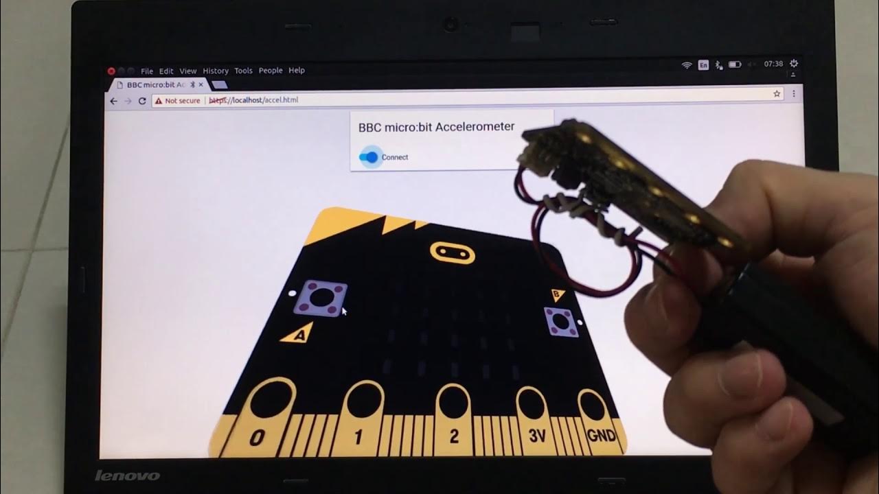 microbit Accelerometer Demo with  Bluetooth YouTube