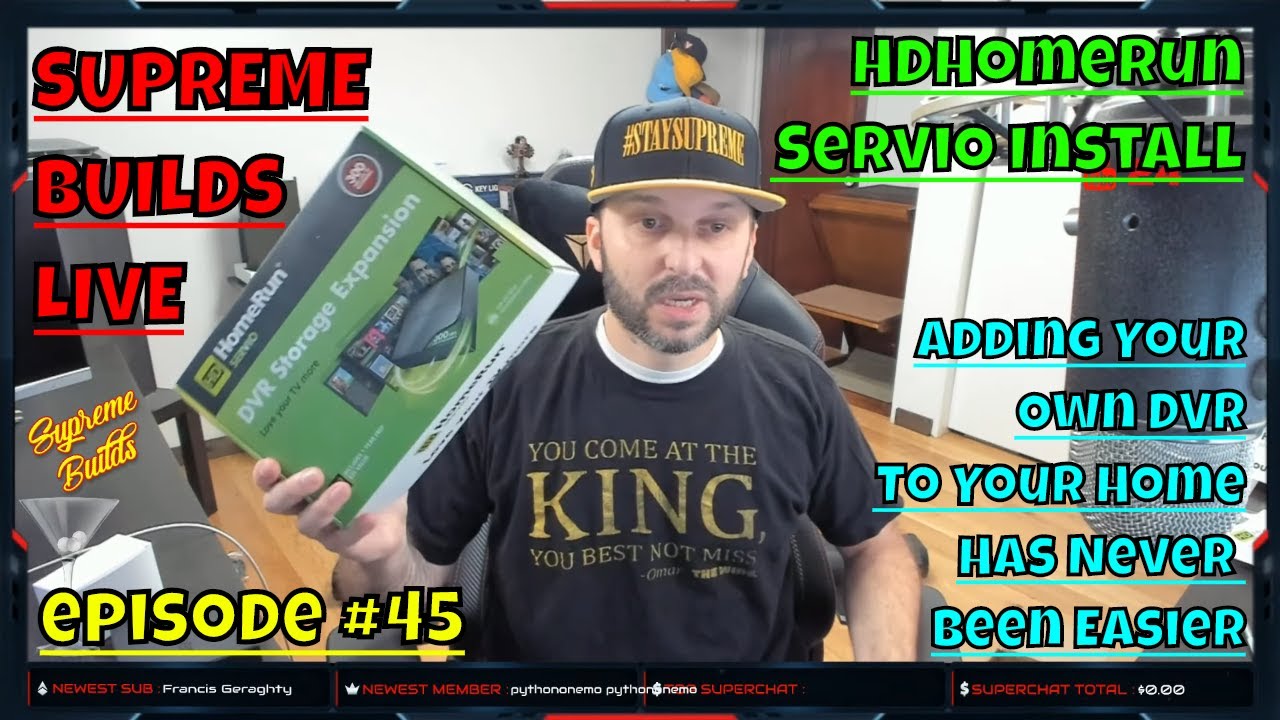Supreme Builds Live #45: The HDHomeRun Servio Has Arrived. Let's Unbox It & Set It Up
