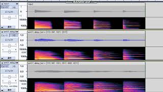 Demo of artificial reverberation with cascaded all-pass filters