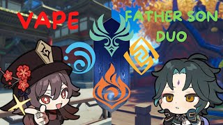 LIYUE GANG (C0 Hutao Vape x C0 Xiao Double Anemo/Geo) Spiral Abyss Floor 12 Showcase Double Anemo Double Geo
