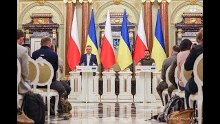 Kijów. Konferencja Prasowa Prezydentów Andrzeja Dudy I Wołodymyra Zełenskiego