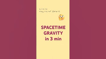 Spacetime gravity in 3 min
