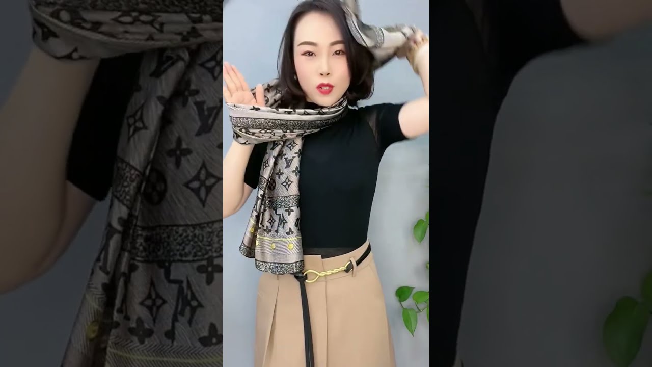Easy Stylish Scarf Tie Methods Shorts Scarfwearing