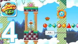 Bean's Quest - Gameplay Walkthrough Part 4 - Skyruins: Stages 1-10 (iOS, Android) screenshot 4