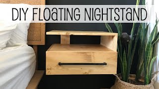 DIY Floating Nightstands