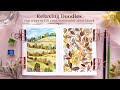Simple and relaxing doodles to fill your sketchbook watercolor tutorial