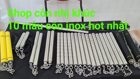 10 Mẫu Côn Nhị Khúc inox hot nhất _Toankungfu