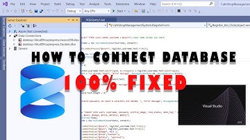 How to Connect SQL server database with visual Studio C#