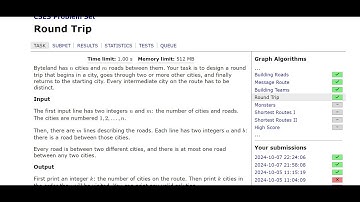 CSES GRAPH SERIES | Round Trip | DAY 6