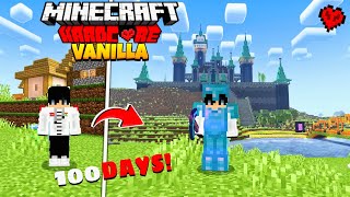 I Spend 100 Days in Minecraft Hardcore Vanilla Bedrock Edition.