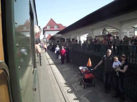 HSB Bahnhofsfest Nordhausen  Fahrt auf den Bahnhofsplatz