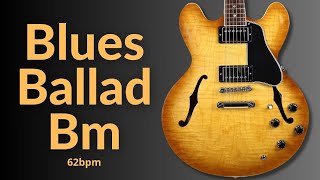 Seductive Blues Ballad Guitar Backing Track in B Minor