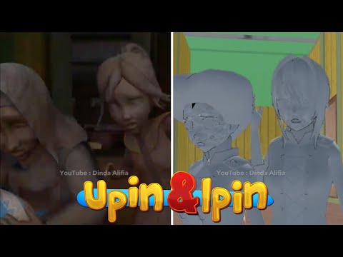 Tiru Aksi Upin Ipin Pin Pin Pom | Kak Ros & Opah Jadi Batu