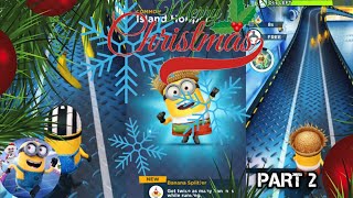 Minion Rush Infinite Run Game Gameplay Part 2 | New Unlock Man And Christmas❄Time | Azim's View