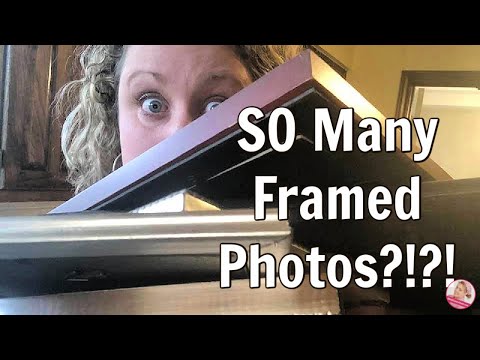 Decluttering Frames but not Family Photos