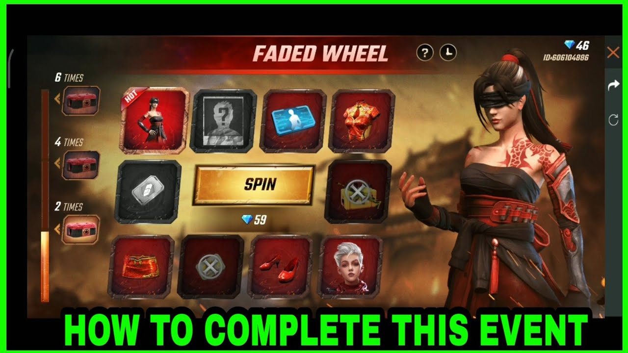 FREE FIRE NEW EVENT FULL DETAILS,HOW TO COMPLETE FADED WHEEL EVENT IN FREE FIRE,TODAY NEW EVENT FULL