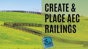 How to make railings in 3ds Max? | Create & Place AEC Railings | Adjustable Railing @zna_studio