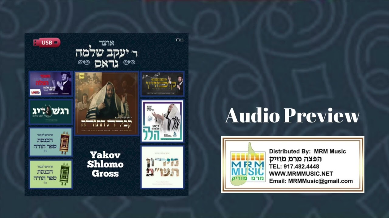 Oitzer R' Yakov Shlomo Gross - Audio Preview