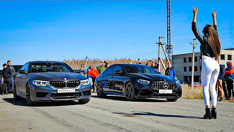 ТИТАНЫ: AMG E63s v BMW M5 Competition | Mercedes-AMG E53 vs BMW X5M + Mitsubishi Evo 9