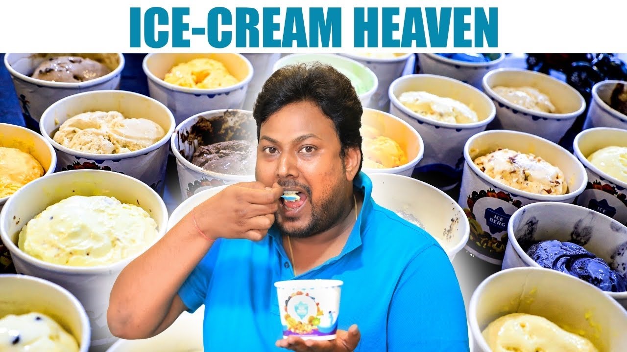 Tasted 26 ICE CREAM Flavours | Iceberg In Hyderabad | Street Byte