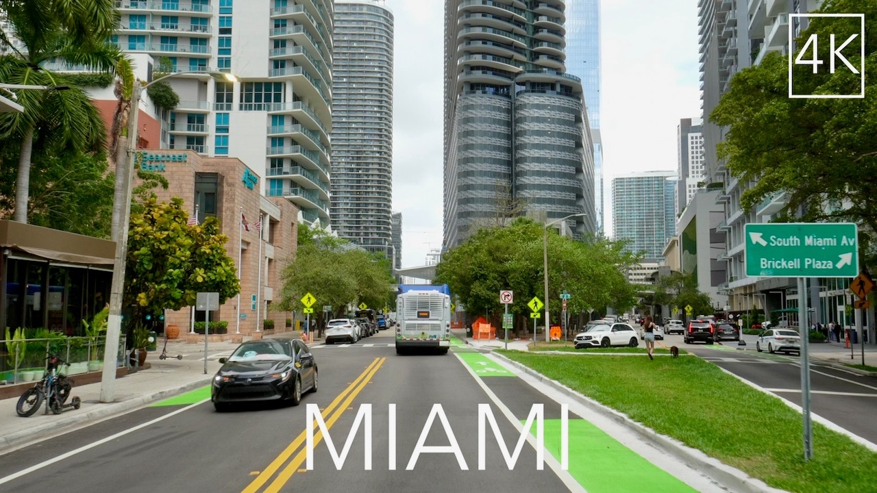Miami Florida City Drive 4K -  Magic City Driving Tour