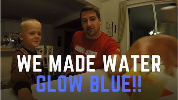 Chemiluminescence At Home - WE MADE WATER GLOW BLUE!