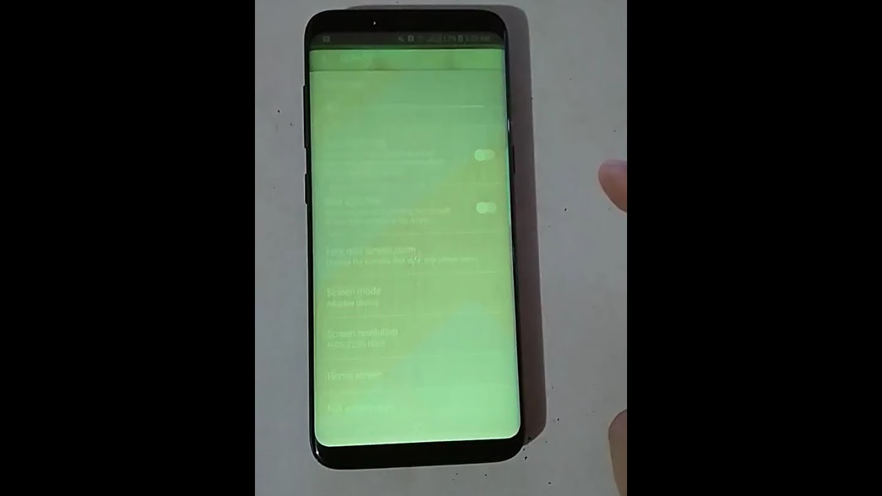 Samsung Galaxy S8 screen brightness issue - YouTube