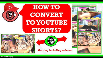 How to create a YouTube Shorts video from a video that includes both gaming & webcam views  #ffmpeg