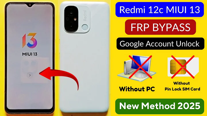 Redmi 12c MIUI 13 FRP Bypass/Unlock Android 12 Without PC | All Redmi MIUI 13 Google Account Bypass