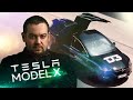 D3 Tesla Model X Черная Молния в поисках зарядки