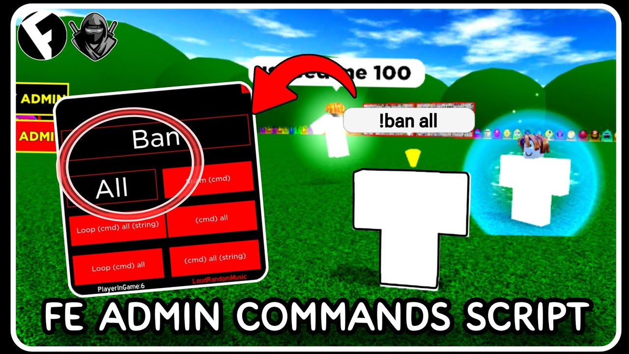 [ FE ] Admin Commands Trolling Script - ROBLOX SCRIPTS - Ban/Kick All Players