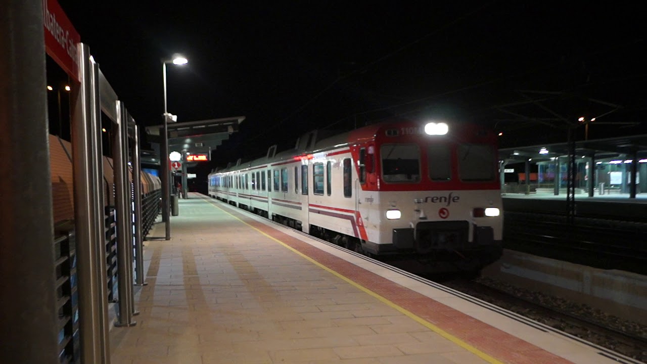 Cercanías S592 Murcia-Alicante saliendo de San Isidro-Albatera(Alicante)