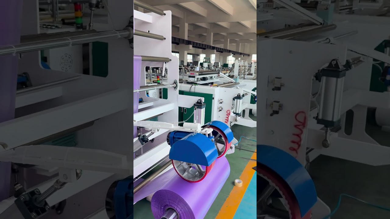 Drawstring garbage bag making machine