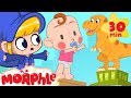 T-Rex Dinosaur Vs Giant Baby!   More Mila and Morphle Cartoons | Morphle vs Orphle - Kids Videos