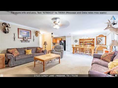 17121 Lundy Lane, Mabank, TX home video tour