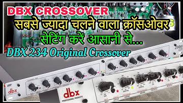 DBX 234SX Crossover Setting | DBX 234XS Crossover 3-way Mode Explained | Active Crossover