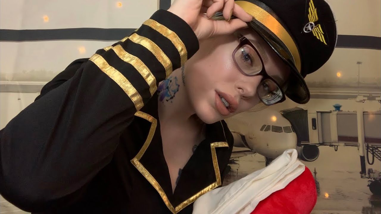 ASMR Flirty Flight Attendant Roleplay | Relaxing, Rainy Tingles