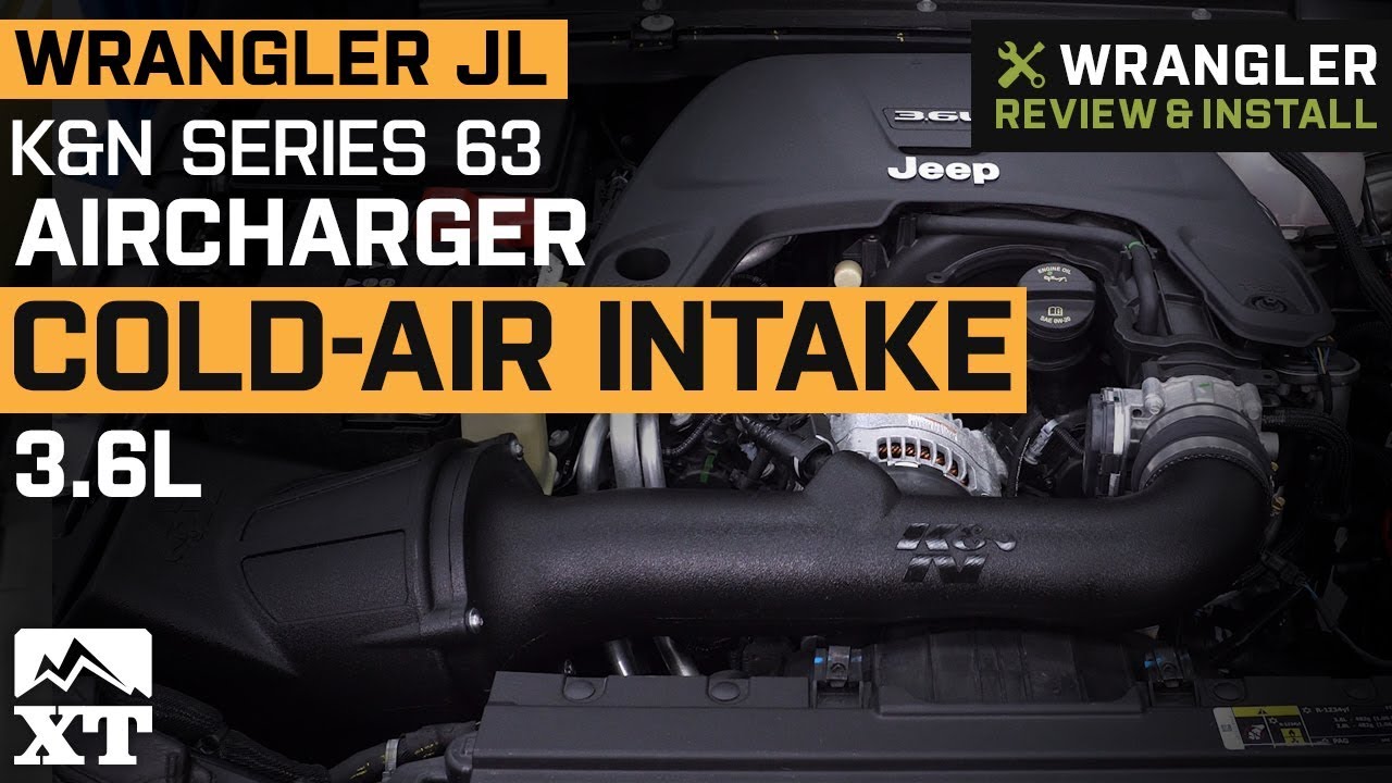 Jeep Wrangler JL K&N Series 63 AirCharger Cold Air Intake (2018-2019 )  Review & Install - YouTube