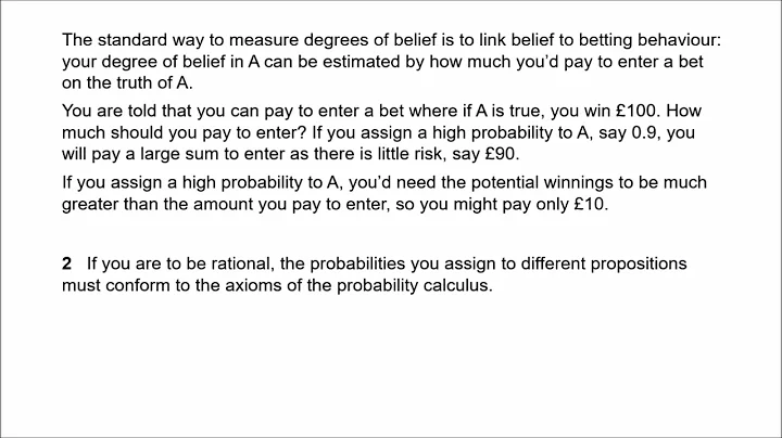 Philosophy of Science 15 - Bayesian Epistemology 1