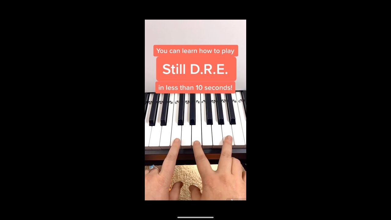 Guess Who's back? Still DRE Piano Easy Tutorial #Piano #Shorts - YouTube