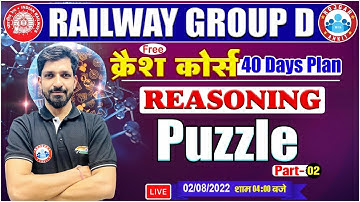 Puzzle Reasoning Tricks | Railway Group D Reasoning Crash Course #27 | Group D Reasoning Tricks