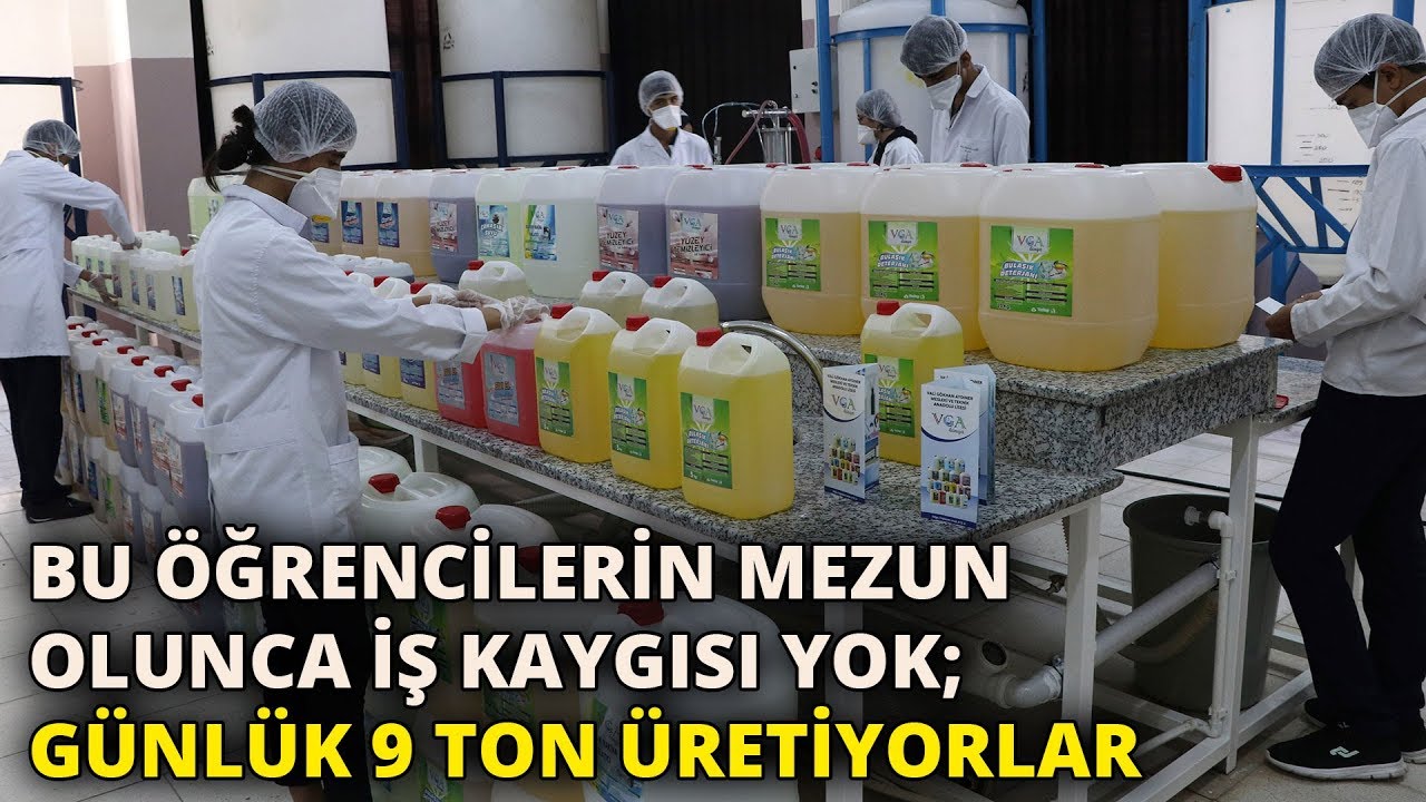 Bu öğrencilerin mezun olunca iş kaygısı yok; günlük 9 ton üretiyorlar